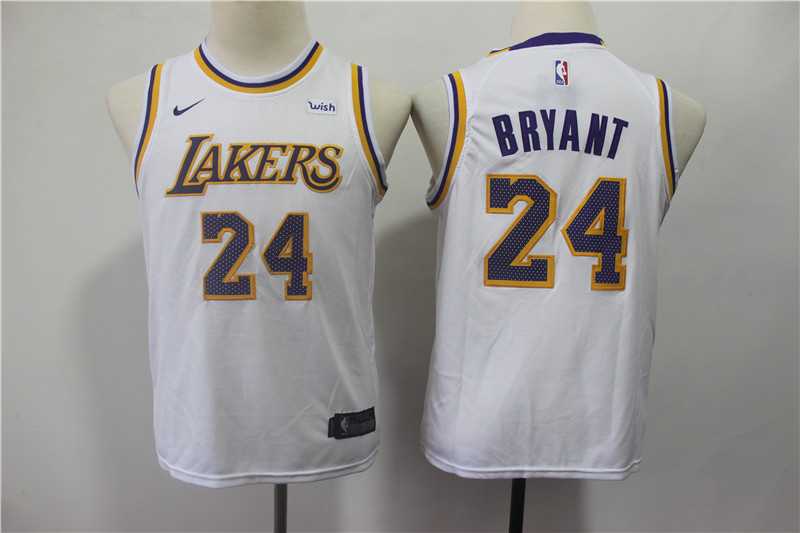 Youth Lakers 24 Kobe Bryant White 2018 19 Nike Swingman Jersey,We sell and wholesale Youth Lakers 24 Kobe Bryant White 2018 19 Nike Swingman Jersey on line form chian!